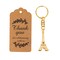 10 pcs Eiffel Tower 4&#x22; Plastic Keychains with Thank You Tags